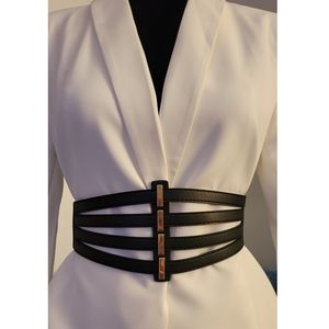 Black corset belt